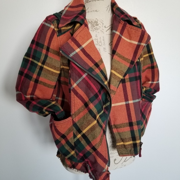 Plaid Anthropologie Hei Hei Jacket - Picture 1 of 7